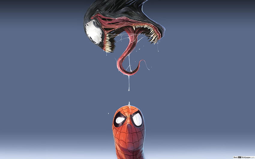 Venom Trying To Eat Spider Man, Venom 3D HD wallpaper