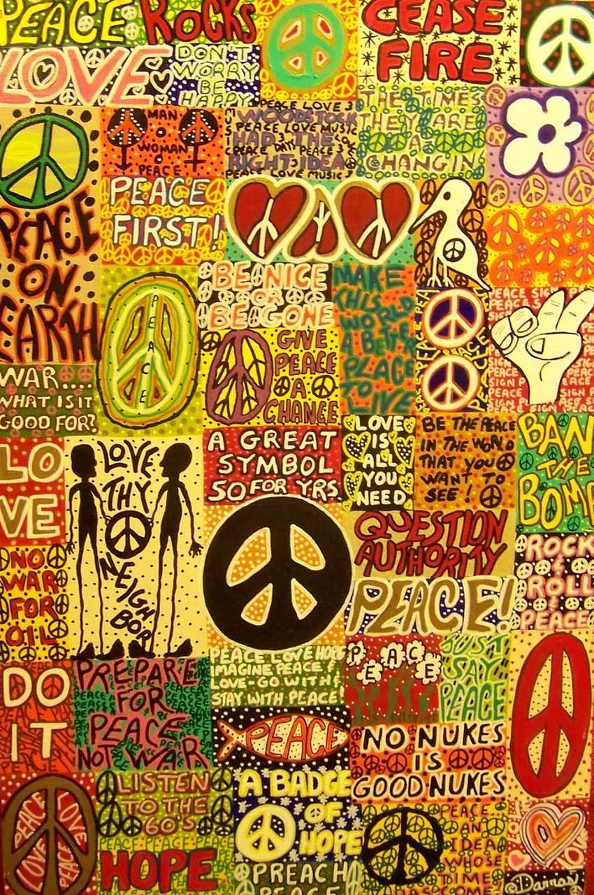 ॐ American Hippie Bohemian Psychedelic Art Pattern HD phone wallpaper
