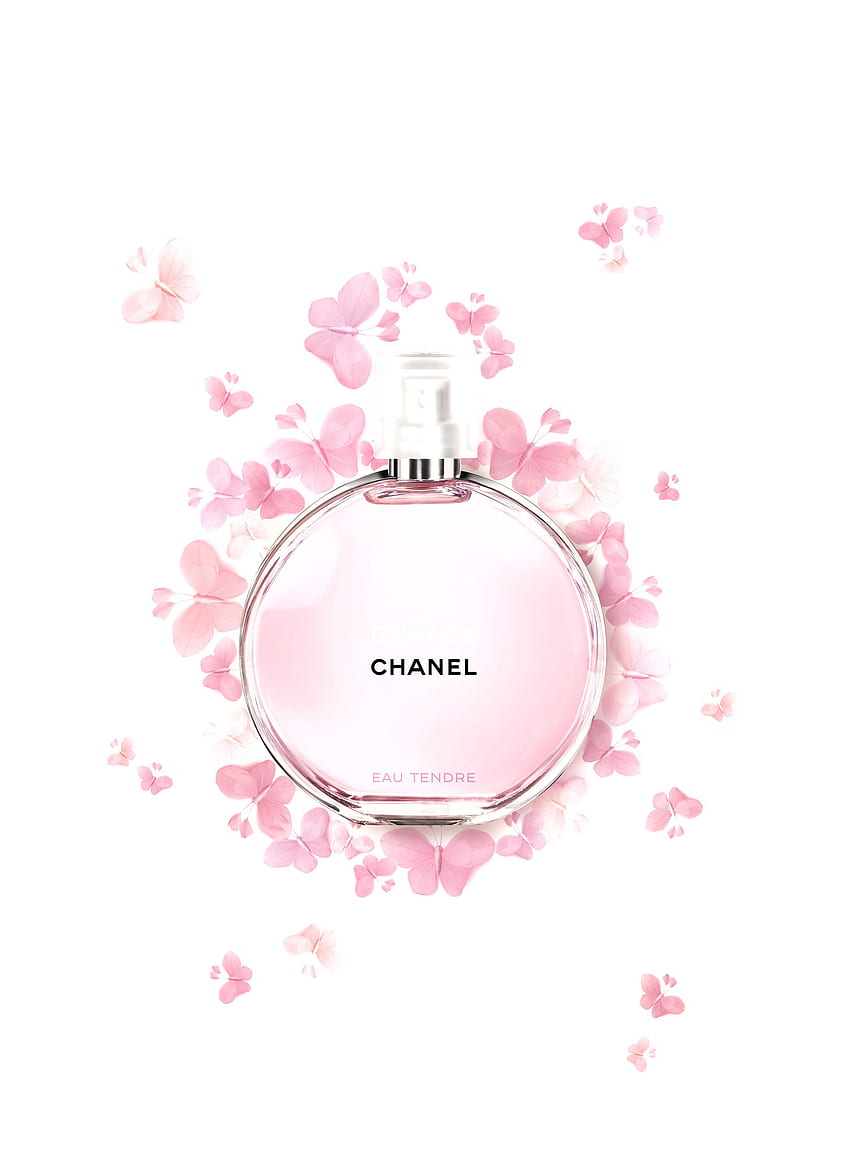 Chanel CHANCE EAU TENDRE Shimmering Powdered Perfume. Scent of a, Coco Chanel Perfume HD phone wallpaper
