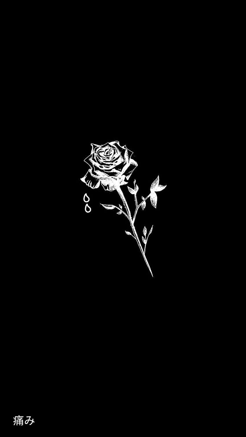 Pain Rose, Dark, Sad, Black HD phone wallpaper | Pxfuel