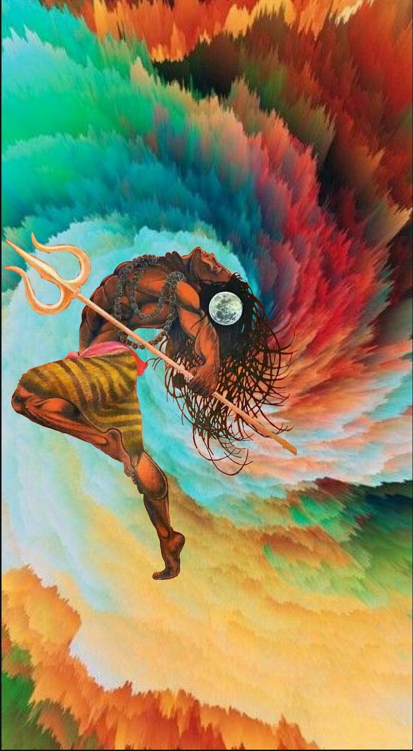 Señor Shiva comme Nataraj dans la peinture d'art créatif. Peinture d'art, peinture de Lord shiva, croquis de Lord shiva, Shakti Abstract Fond d'écran de téléphone HD