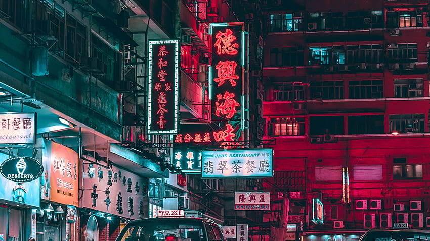 Tempat terbaik di Hong Kong untuk lampu neon Wallpaper HD