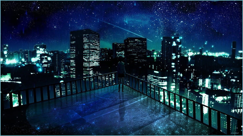 Anime Night City - Top Anime Night City - Anime City Background, Beautiful Night  City HD wallpaper | Pxfuel