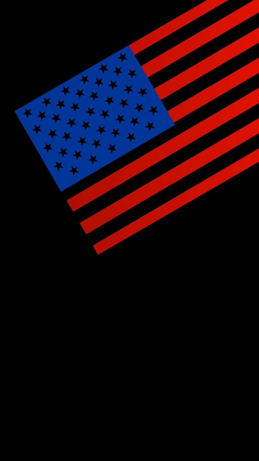 American Flag Dark HD phone wallpaper