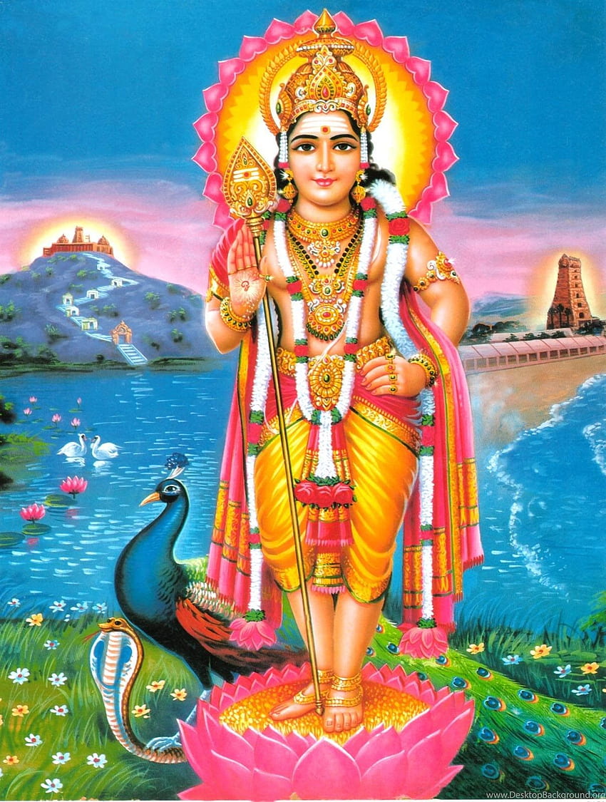 God Murugan And Background, Kartikeya HD phone wallpaper