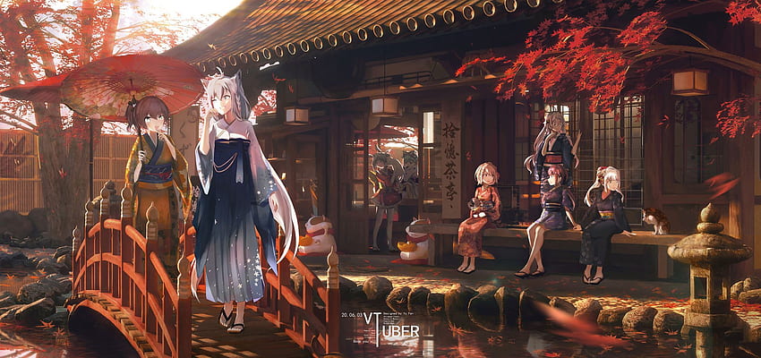 VTuber - Hololive Autumn Festival [ Engine Anime] - ดีที่สุดสำหรับ Andriod, Anime Festival วอลล์เปเปอร์ HD