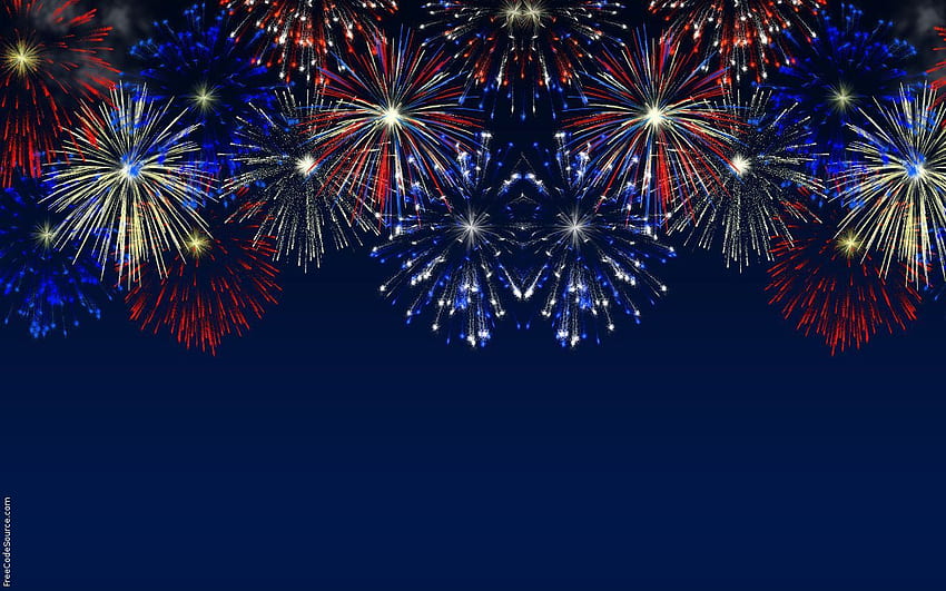 Fireworks Background - PowerPoint Background for PowerPoint, Blue Fireworks HD wallpaper