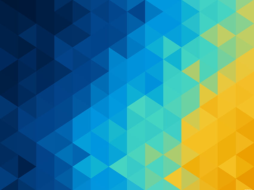 Geometrisch blau und gelb - -, hellblau geometrisch HD-Hintergrundbild