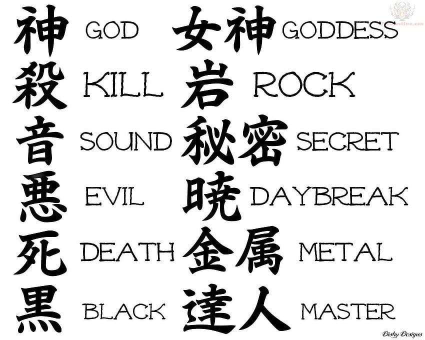 Kanji Symbol Tattoo For Back, Japanese Symbol for Death HD wallpaper |  Pxfuel