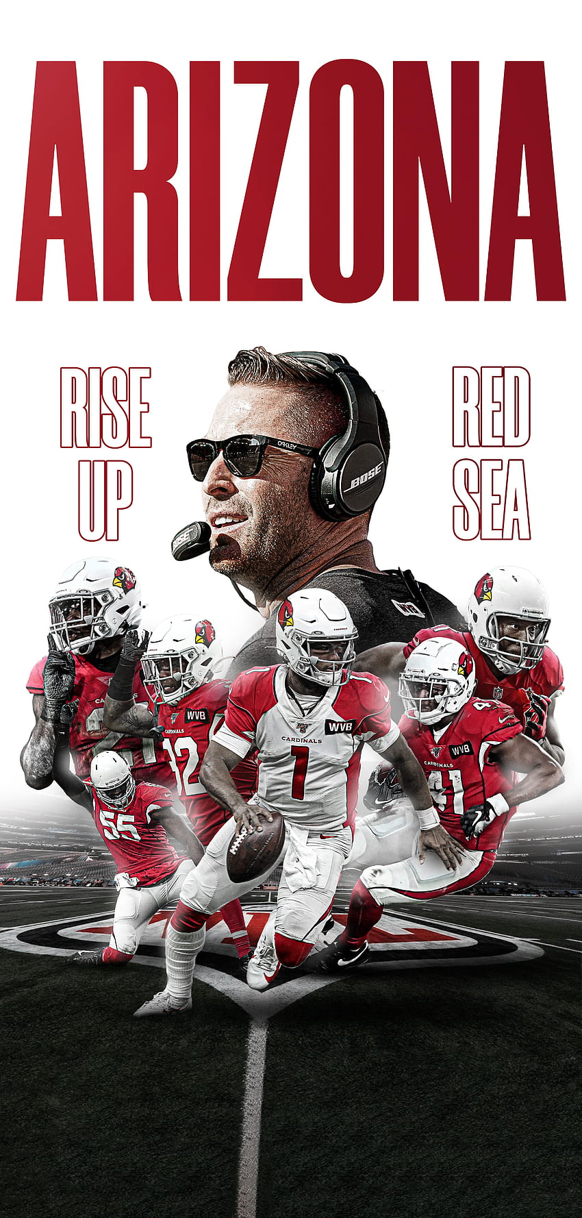 Rise Up Red Sea!!!  Louisville cardinals football, Cardinals football, Nfl arizona  cardinals