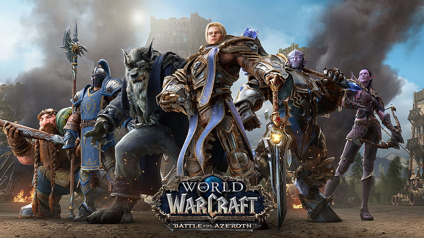 World of Warcraft: Battle for Azeroth, videogioco, guerrieri Sfondo HD