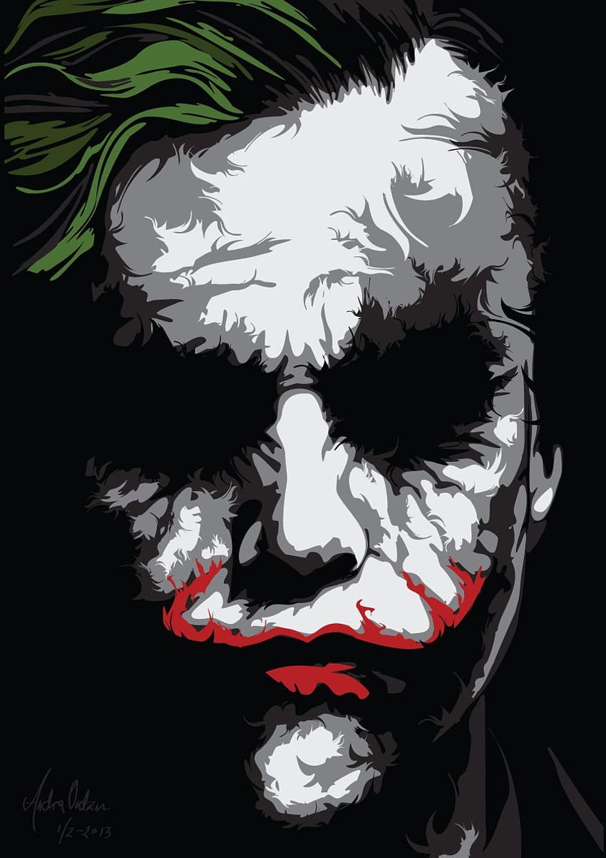 Joker, pourquoi si sérieux ?, Dessin Joker Fond d'écran de téléphone HD