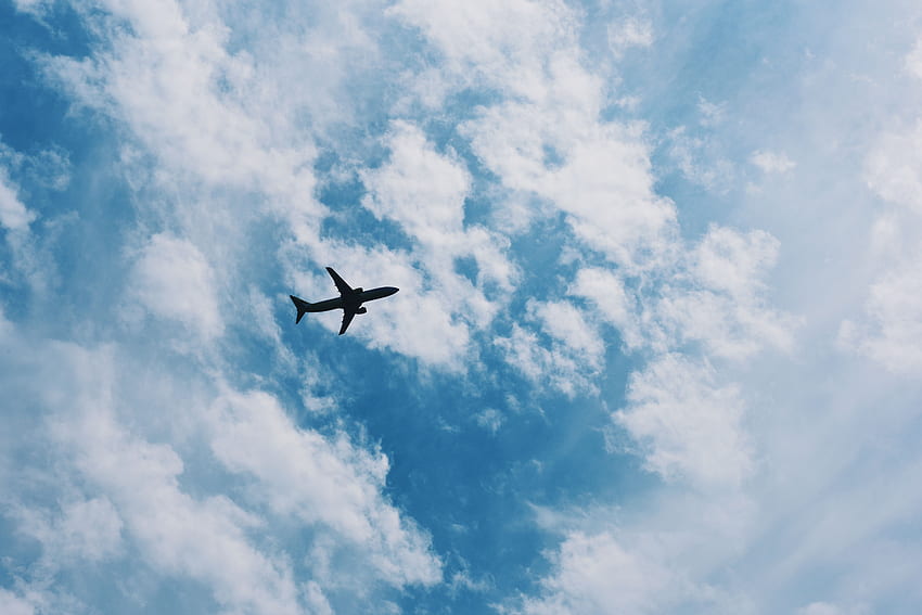 Самолет, Небе, Полет, Облаци, Естетика на самолета HD тапет