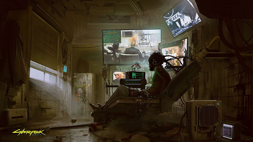 Jaime Sánchez - Cyberpunk 2077, Sala de hackers fondo de pantalla