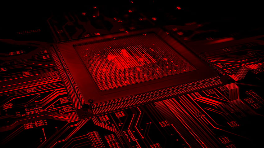 Circuit Ultra . Background ., Red Particle HD wallpaper