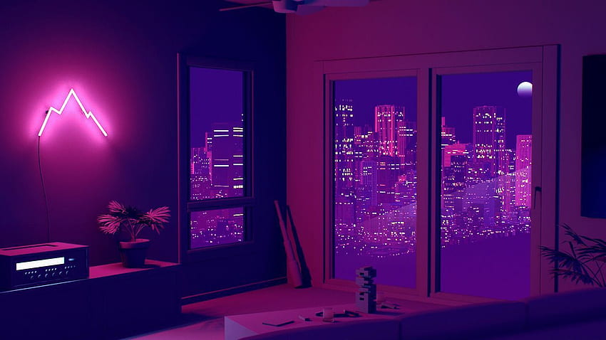 PC esthétique violet, violet Fond d'écran HD