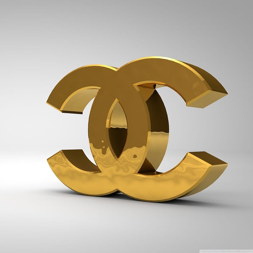 Chanel Logo Golden Ultra Background for U TV : & UltraWide & Laptop ...