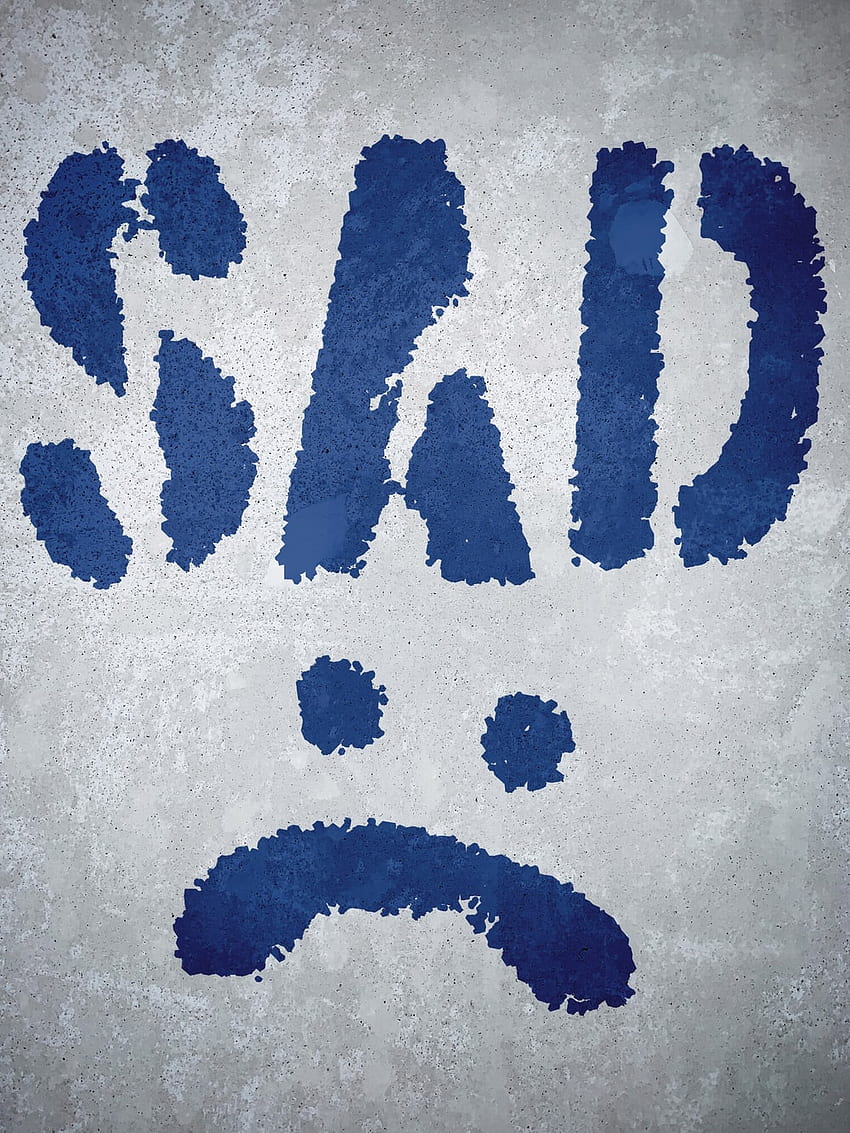 Emoji: [HQ], azul triste Emoji Papel de parede de celular HD
