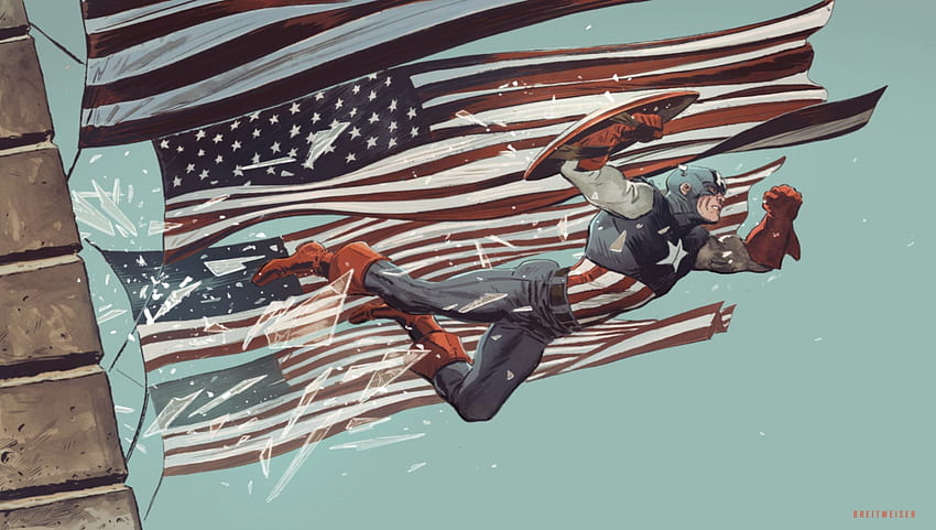 Kapten Amerika, Keajaiban, Pahlawan Super, Komik Wallpaper HD
