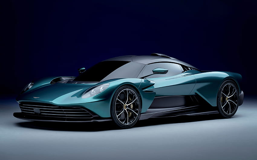 2022, Aston Martin Valhalla, vista frontal, exterior, verde novo Valhalla, supercar, Valhalla exterior, Britânica de carros esportivos, Aston Martin papel de parede HD