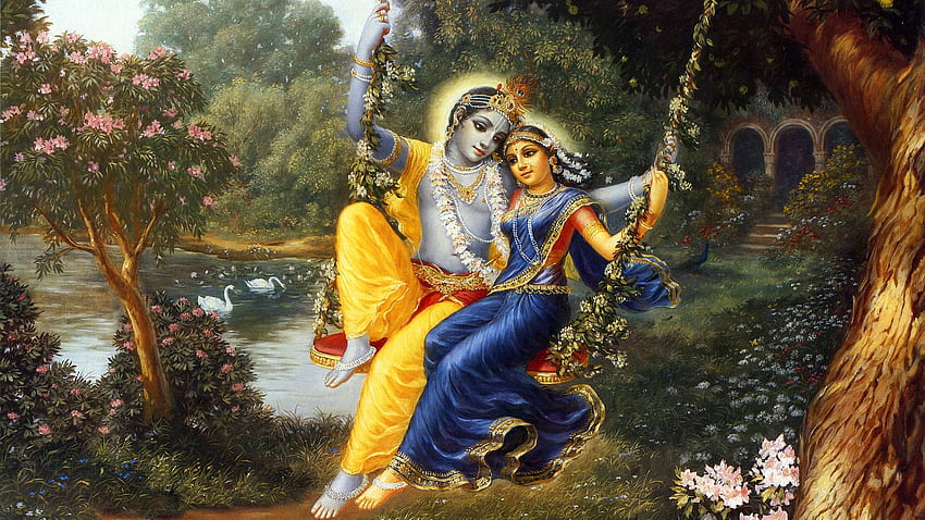 라다 크리슈나 브린다반. 힌두 신과 여신, 크리슈나 수다마 HD 월페이퍼