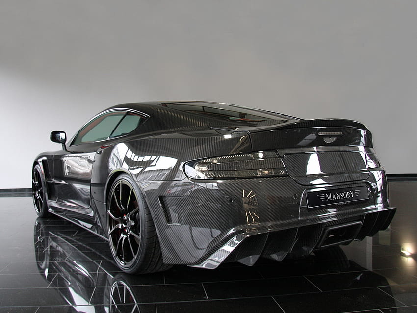 Aston Martin, Karbon, Autos, Spiegelung, Rückansicht, Rückansicht, Stil, DBS, 2009, Mansory HD-Hintergrundbild