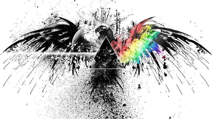 ... pink floyd, ptak, grafika Tapeta HD