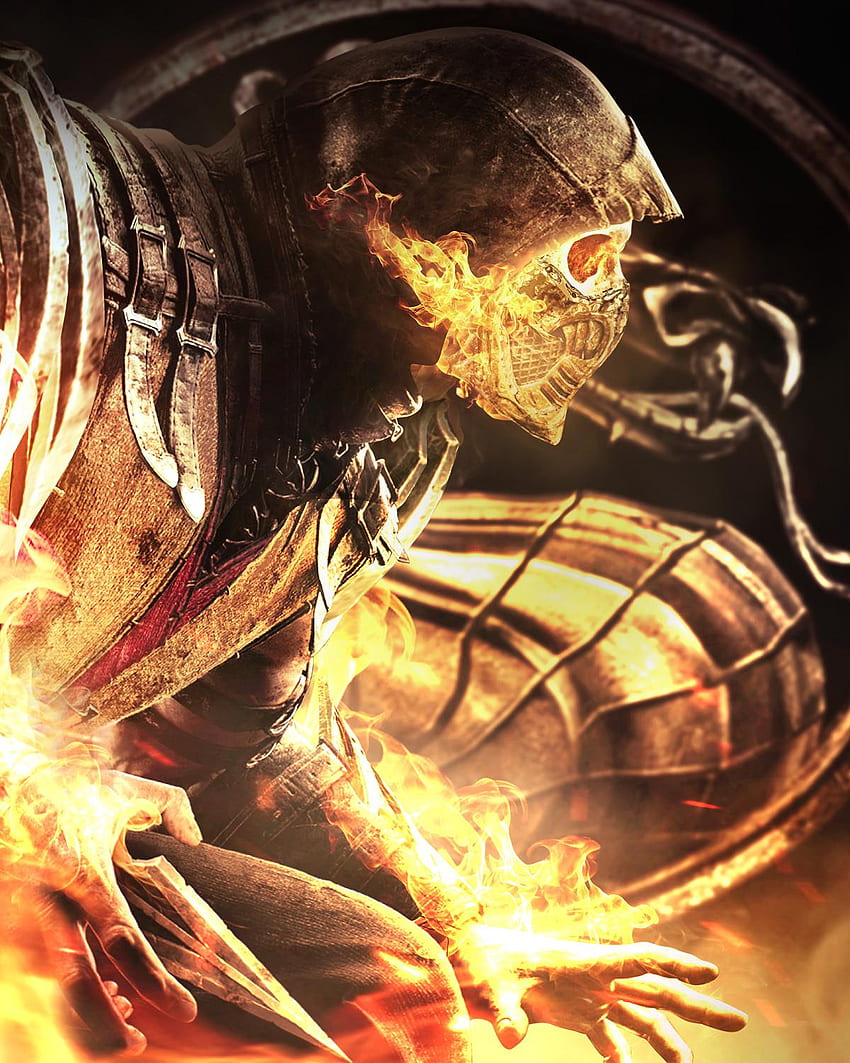 Scorpion Mortal Kombat 11 iPhone - За Android, Scorpion MK 11 HD тапет за телефон