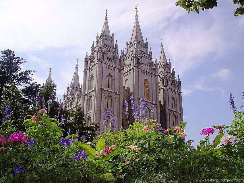 Salt Lake LDS (Mormonen)-Tempel-Diagramm-Hintergrund HD-Hintergrundbild