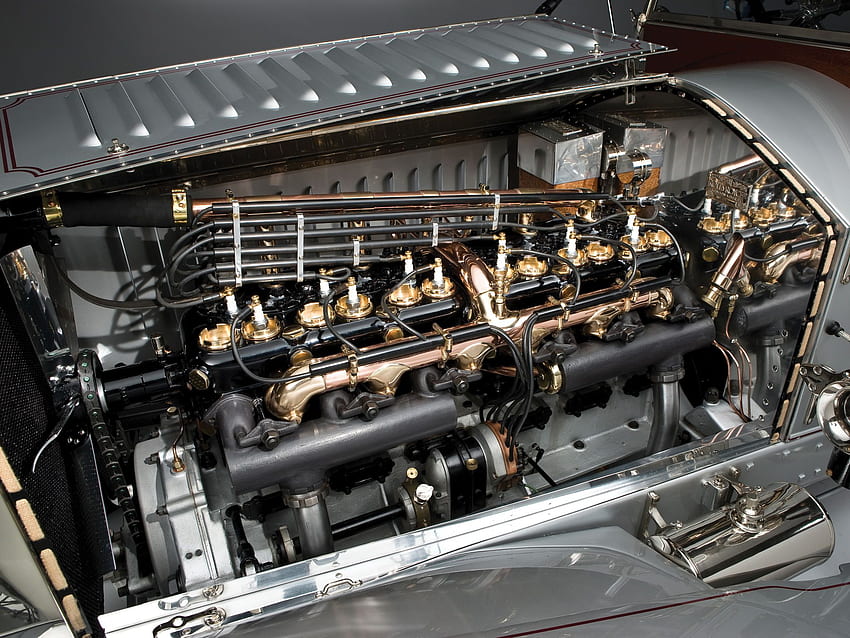 1915, Rolls, Royce, Silver, Ghost, L e, Tourer, Luxury, Retro, Engine, Engines / and Mobile Background, Vintage Motor HD duvar kağıdı