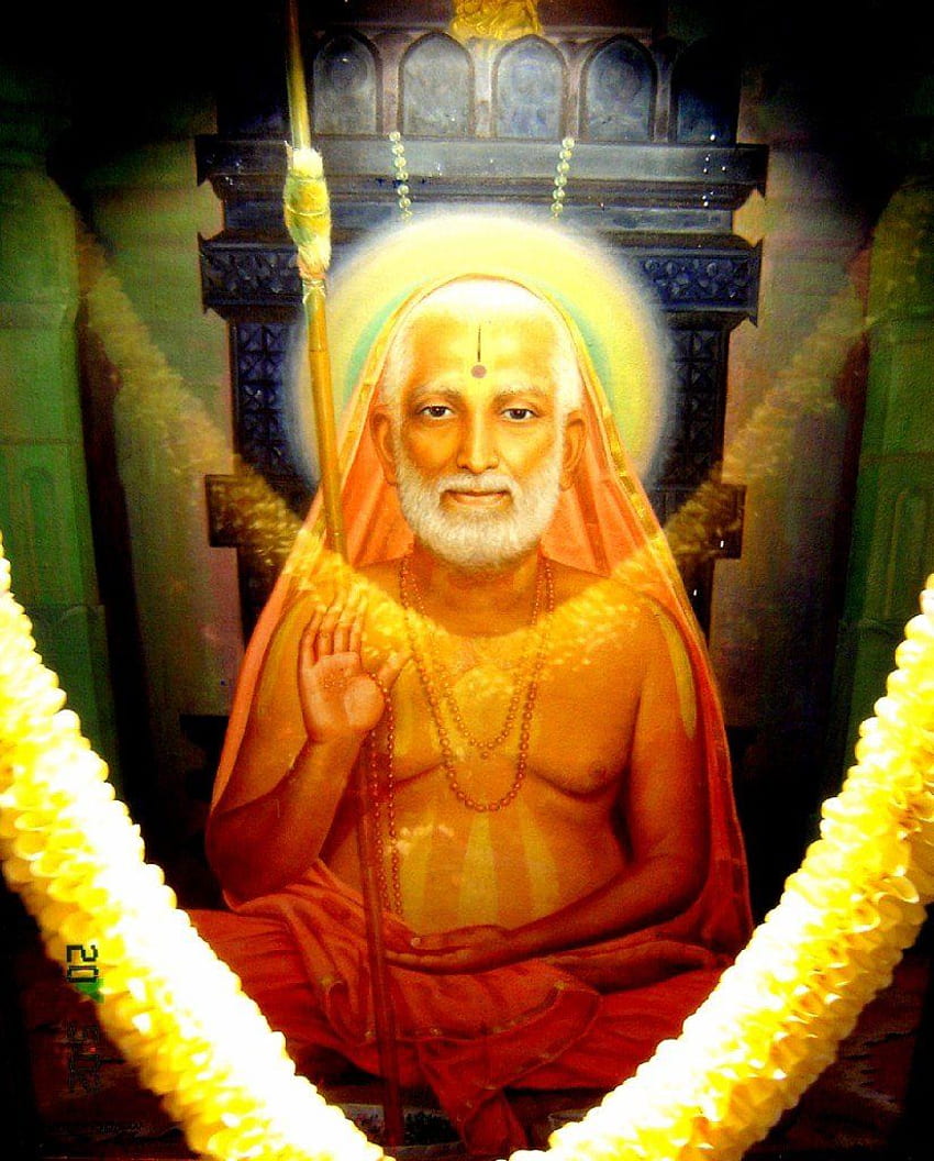 Gods Own Web: Sri Raghavendra . 스리 라그하벤드라. 구루 슈리 라가벤드라 HD 전화 배경 화면