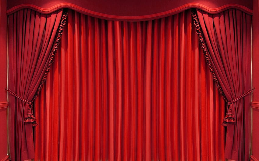 Curtains and, Dark Red Curtain HD wallpaper