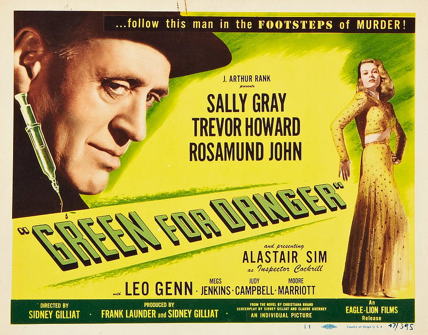 Green For Danger (1946), Green For Danger Film, British Movies, Green ...