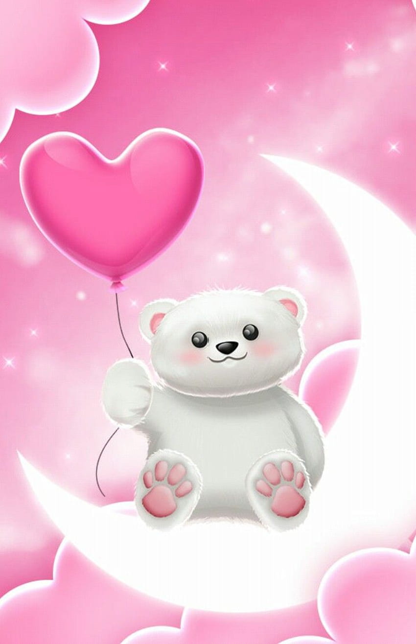 Pink Teddy Bear HD phone wallpaper