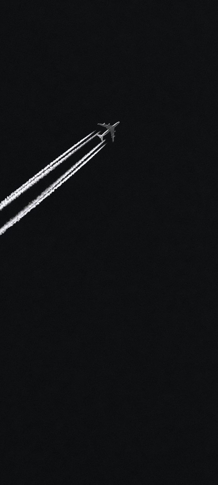 Flugzeug, Schwarz-Weiß-Flugzeug HD-Handy-Hintergrundbild