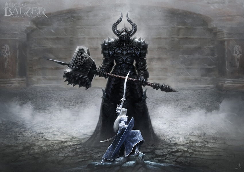 Seni Morgoth dan Fingolfin Wallpaper HD