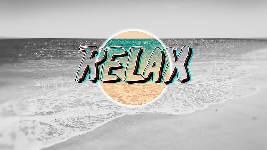 Green and white wooden wall decor, beach, vaporwave, Chill, Chill Out HD wallpaper