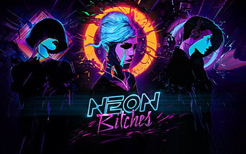 Synth #Retrowave #neon #cyberpunk digital art #1080P #wallpaper