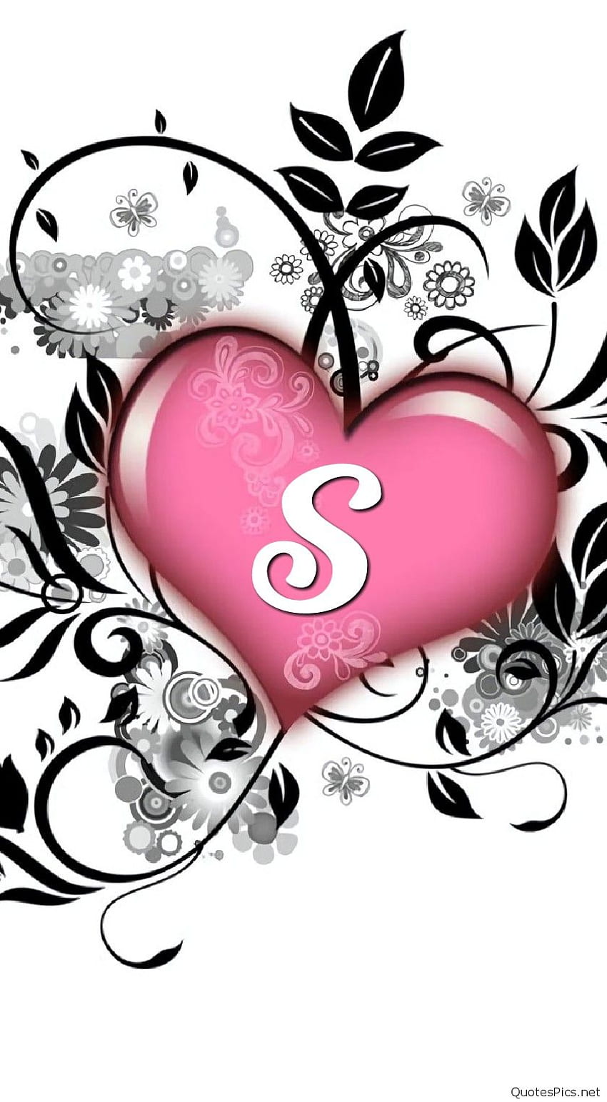 S Letter For Facebook 2 - Letter S In Love - & Background, S ...