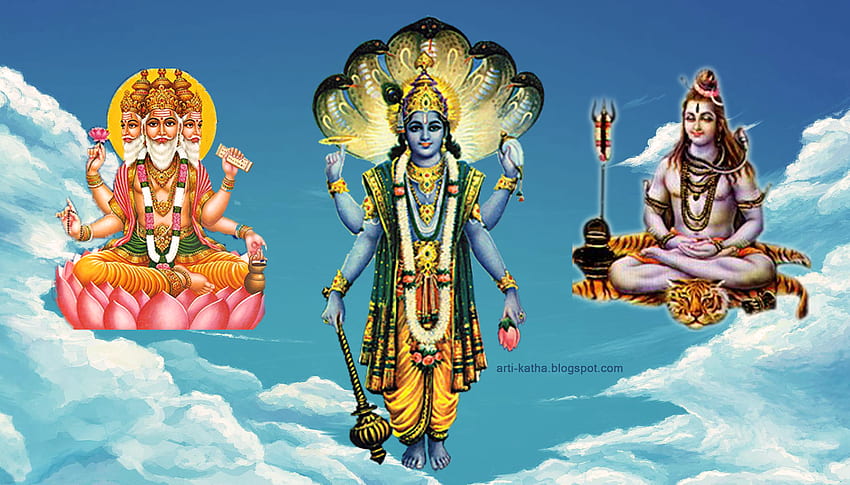 Tridev - Brahma Wisnu Mahesh Png - - teahub.io, Brahma Wisnu Siwa Wallpaper HD