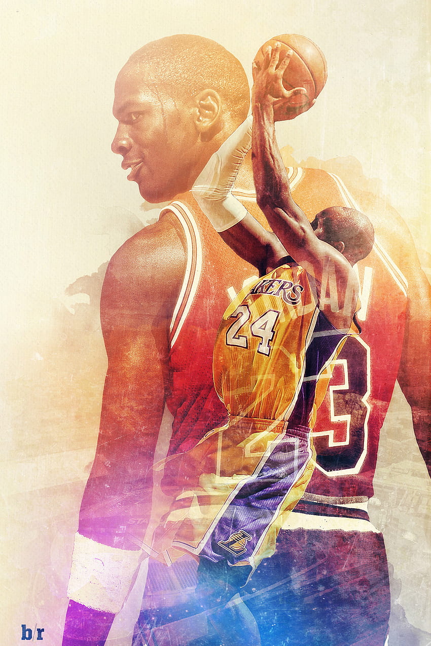 Kobe Bryant Michael Jordan HD phone wallpaper