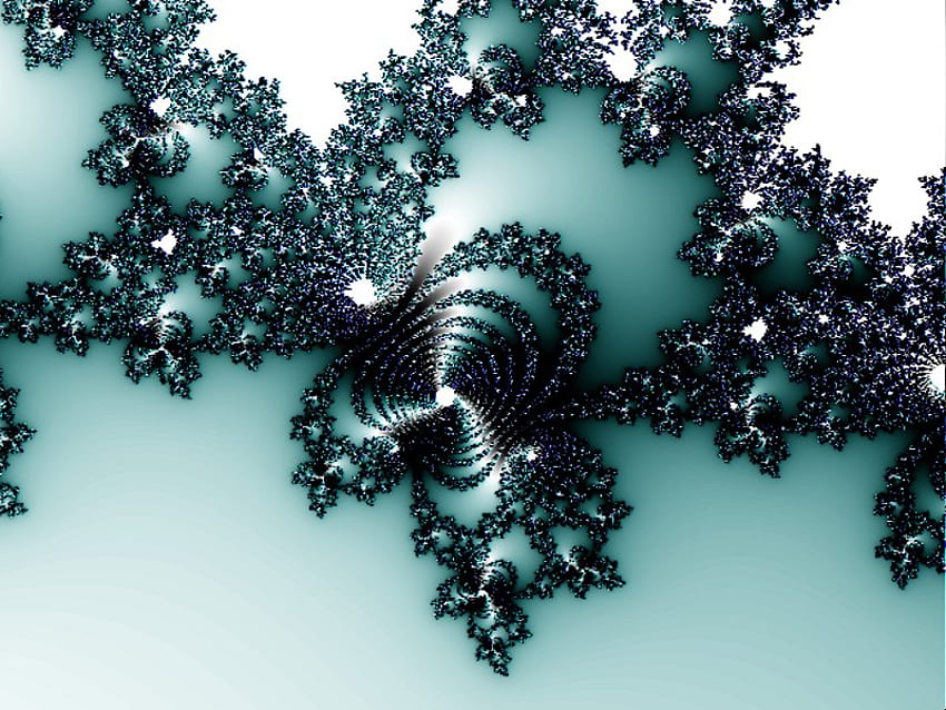 Mandelbrotmenge, blue, white, black, mandelbrot, fractal, ice HD wallpaper