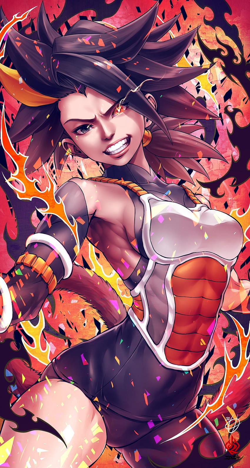 Dragon ball super art, Saiyan Girl HD phone wallpaper