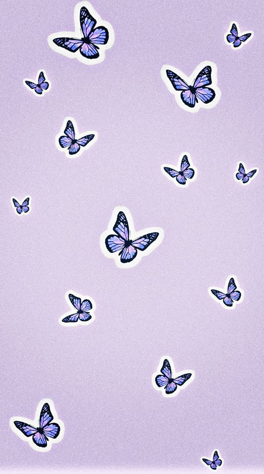 papillons em 2020. Iphone borboleta, Iphone roxo, Estética do tumblr do iPhone, Borboleta Pastel Papel de parede de celular HD