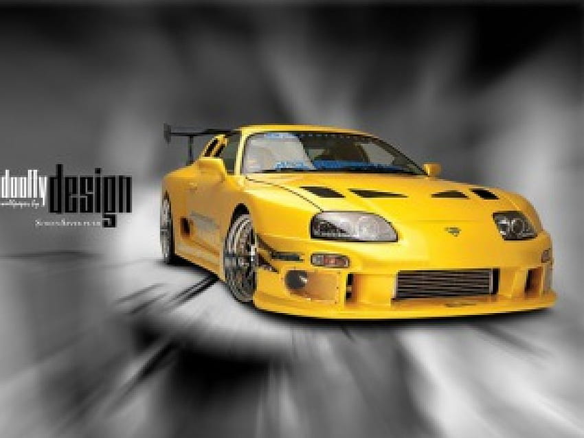 Żółty samochód, tak kochanie, prędkość Tapeta HD