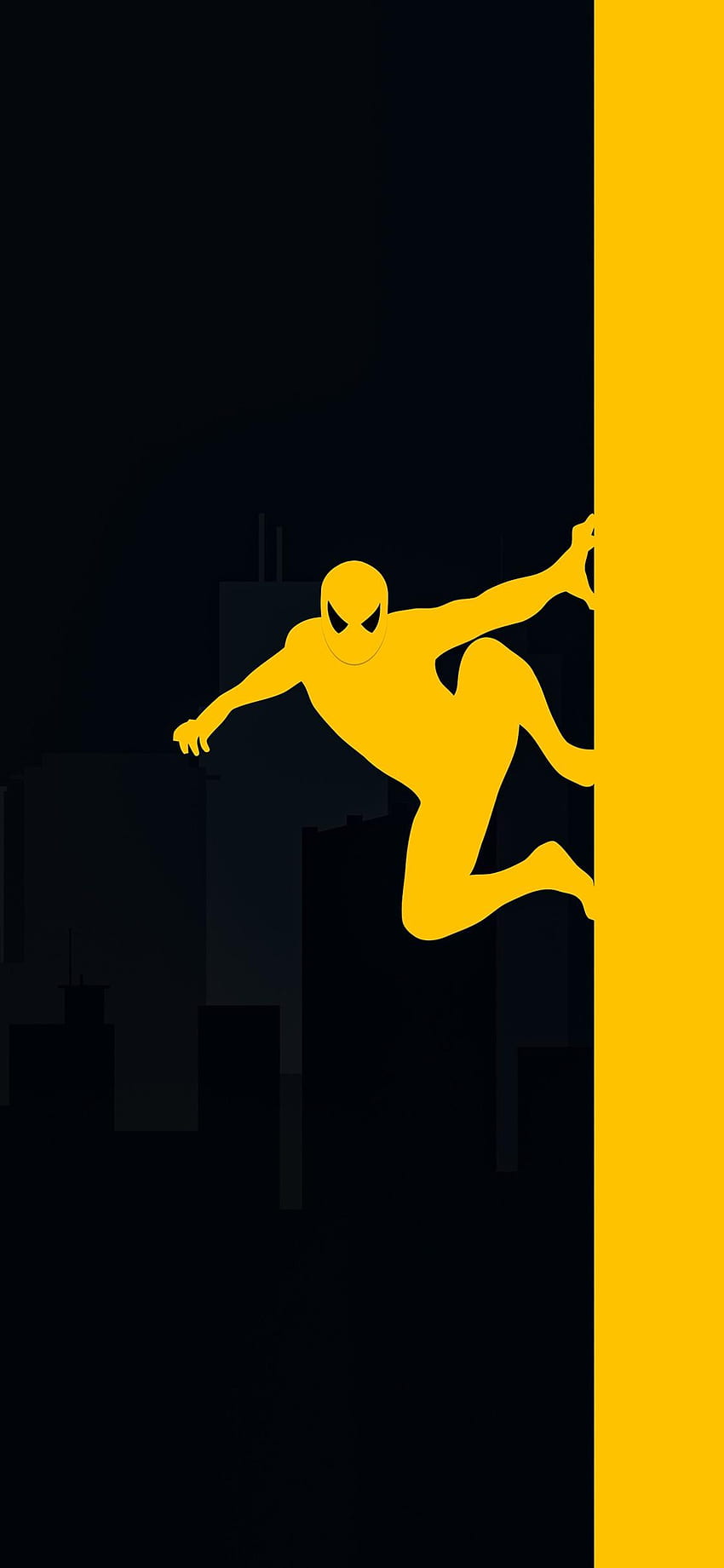 Spider Man editado para iPhone Xs Max: Iphone, Spiderman Yellow fondo de pantalla del teléfono