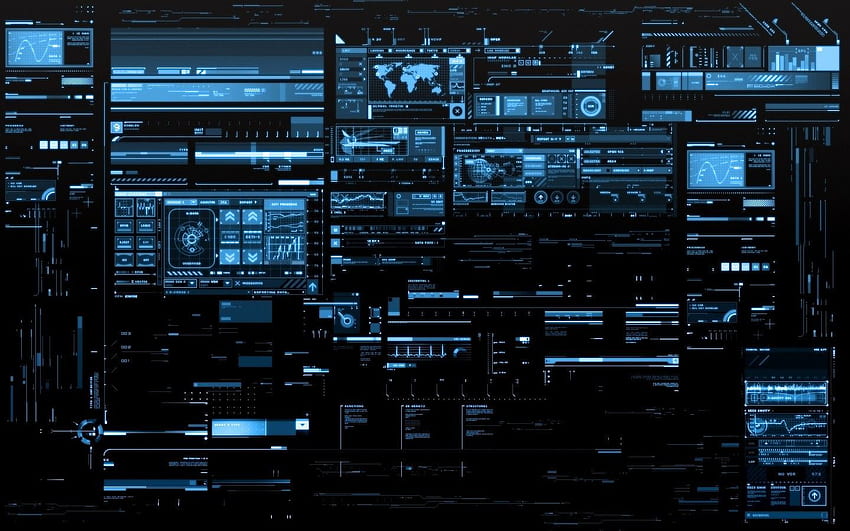 Antarmuka komputer yang tampak futuristik. Komputer Wallpaper HD