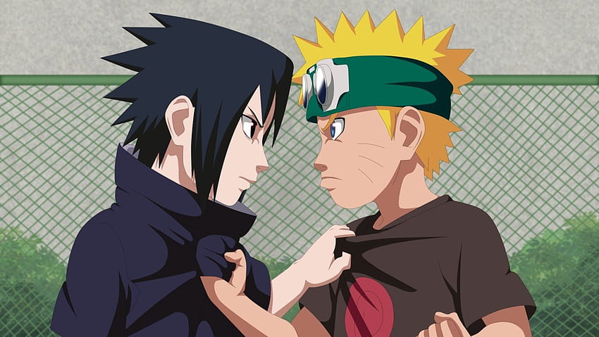 Ku Naruto vs, Little Sasuke HD wallpaper