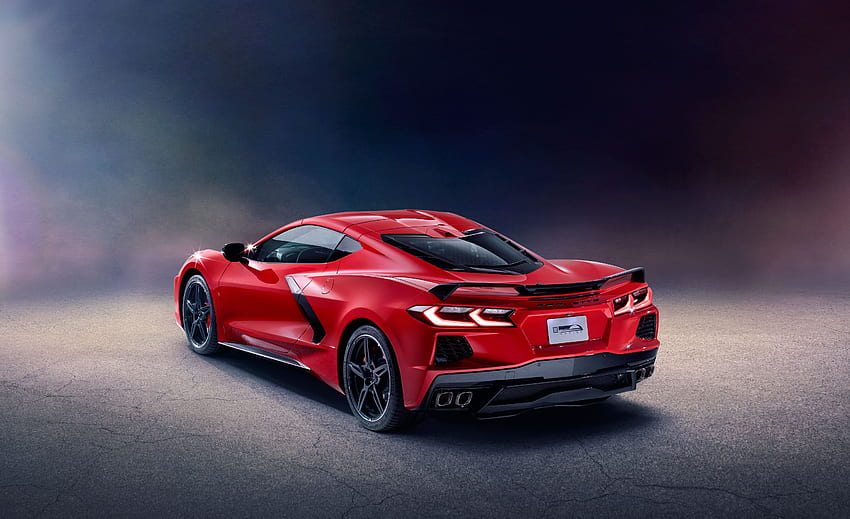 See The Mid Engined 2020 Chevy Corvette From Every Angle, Red Corvette HD wallpaper