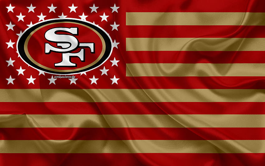 San Francisco 49ers, squadra di football americano, logo 49ers Sfondo HD